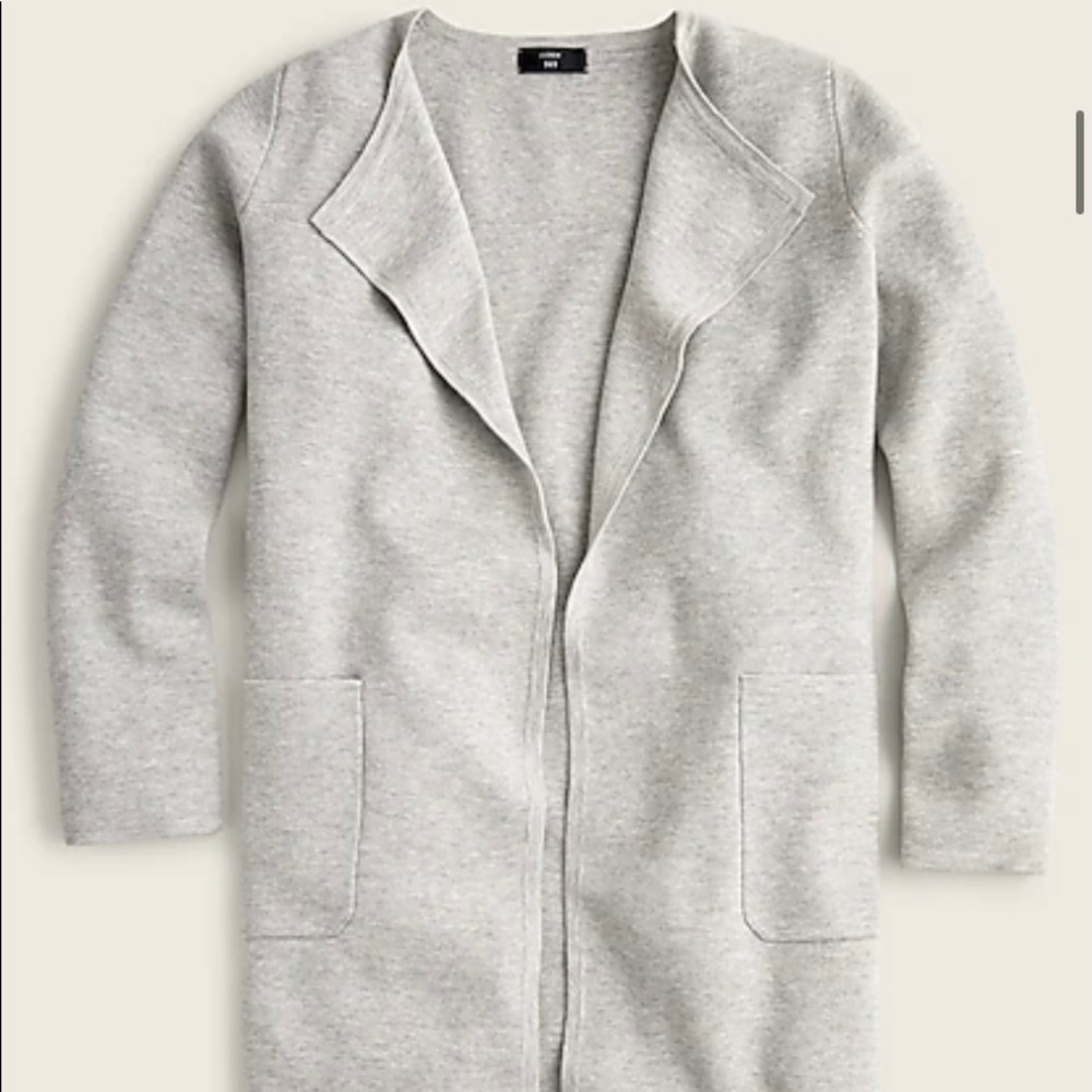 J. Crew Juliette Collarless Sweater, XS, grey